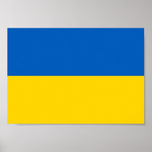 Poster Drapeau Ukraine