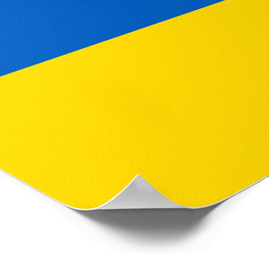 Poster Drapeau Ukraine (Coin)