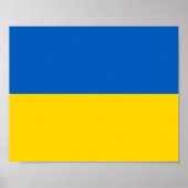 Poster Drapeau Ukraine (Devant)