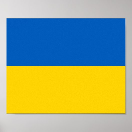 Poster Drapeau Ukraine (Devant)