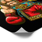 Poster Drapeau Ukraine Boxer Ukraine (Coin)