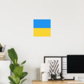 Poster Drapeau ukrainien (Bureau à domicile)