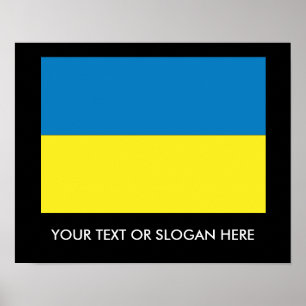 Poster Drapeau ukrainien