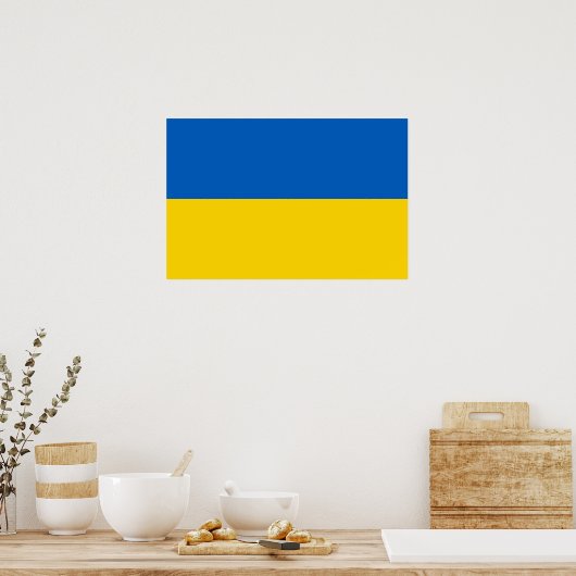 Poster Drapeau ukrainien (Cuisine)