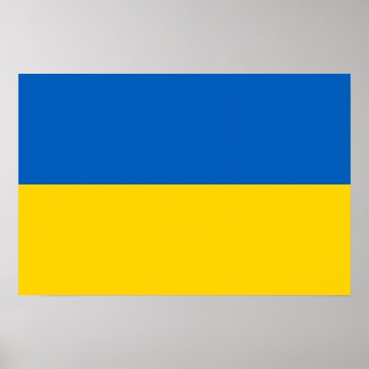 Poster Drapeau ukrainien (Devant)