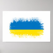 Poster Drapeau ukrainien (Devant)