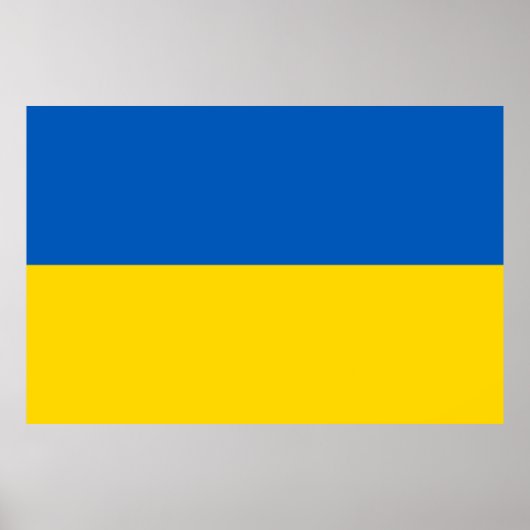 Poster Drapeau ukrainien.  (Devant)