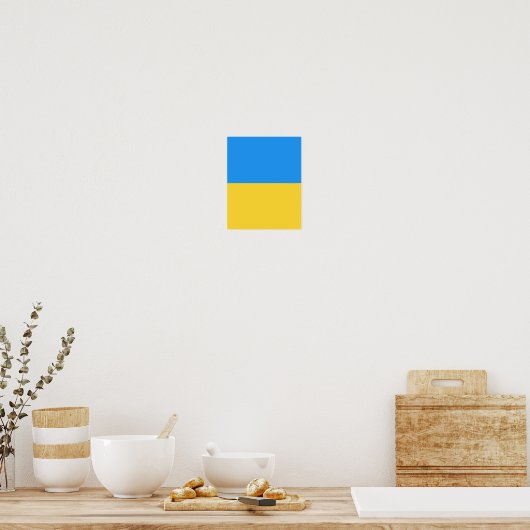 Poster Drapeau ukrainien (Cuisine)