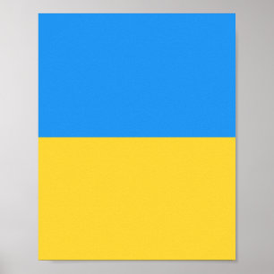 Poster Drapeau ukrainien