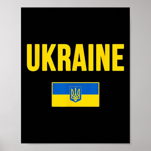 Poster Drapeau ukrainien d'Ukraine 3  (Devant)