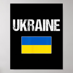 Poster Drapeau ukrainien d'Ukraine pour hommes femmes jeu