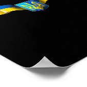Poster Drapeau ukrainien Fierté Ukraine  (Coin)