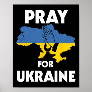Poster Drapeau Ukrainien National Ukraine Ukrajina Cool D