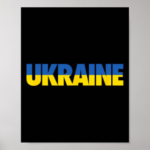Poster Drapeau ukrainien patrimoine vintage 4