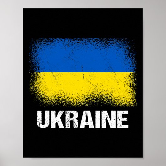 Poster Drapeau ukrainien Ukraine (Devant)