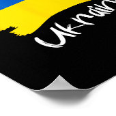 Poster Drapeau ukrainien Ukraine 4 (Coin)