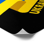 Poster Drapeau ukrainien Ukraine 6 (Coin)