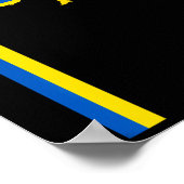 Poster Drapeau ukrainien vertical (Coin)