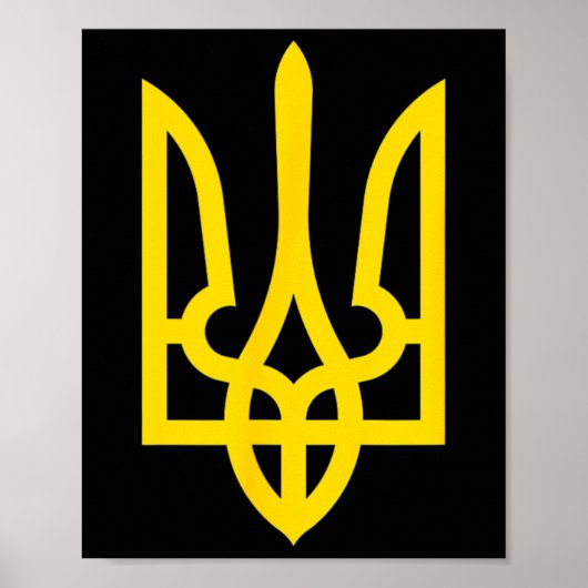 Poster Drapeau ukrainien vintage drapeau Ukraine (Devant)