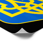 Poster Drapeau ukrainien vintage drapeau Ukraine 2 (Coin)