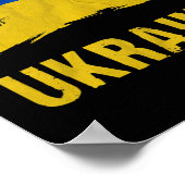 Poster Drapeau ukrainien vintage drapeau Ukraine 3 (Coin)
