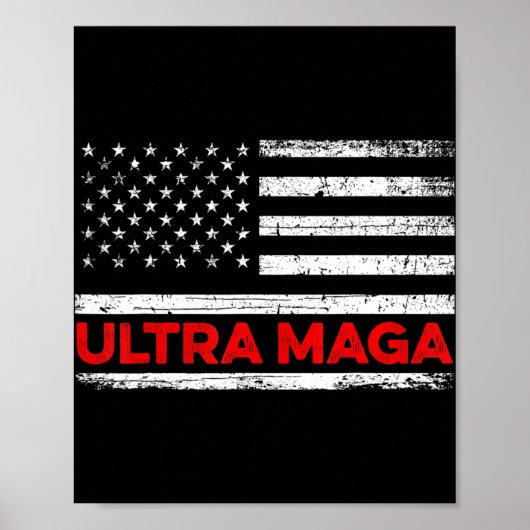Poster Drapeau Ultra Maga United State (Devant)
