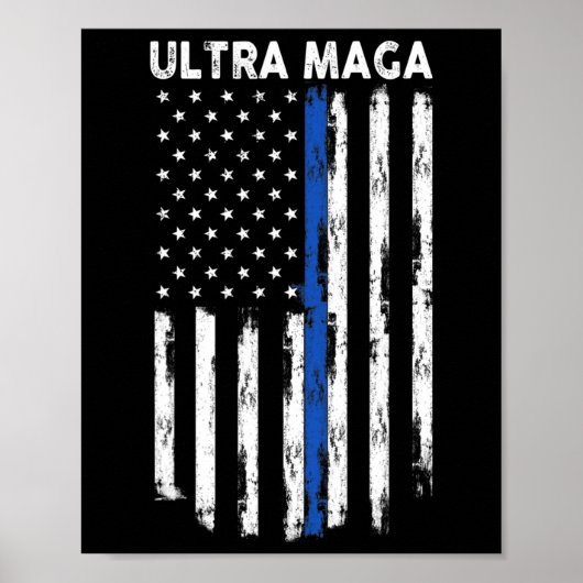 Poster Drapeau Ultra Maga US Fier Ultra Maga (Devant)