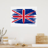 Poster Drapeau Union Jack britannique de Bruxelles (Cuisine)