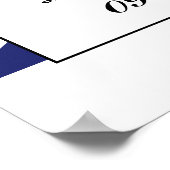 Poster Drapeau Union Jack Mariage britannique Bienvenue (Coin)