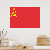Poster Drapeau URSS (Cuisine)