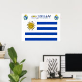 Poster Drapeau uruguayen (Bureau à domicile)