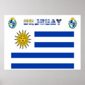 Poster Drapeau uruguayen (Devant)