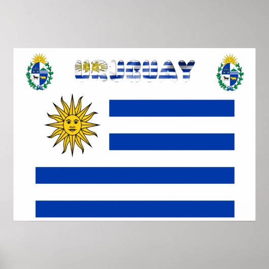 Poster Drapeau uruguayen (Devant)