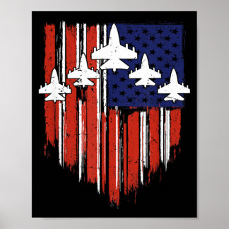 Poster Drapeau Usa 4 Juillet Patriote Une Nation Sous Die
