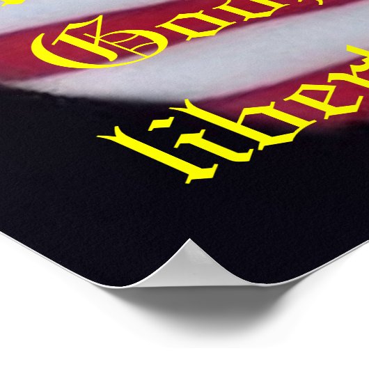 Poster Drapeau USA avec imprimé de couverture de gage (Coin)