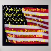 Poster Drapeau USA avec imprimé de couverture de gage (Devant)