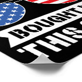 Poster Drapeau Usa Mon Oncle Préféré M'a Acheté Ce Tee-Sh (Coin)