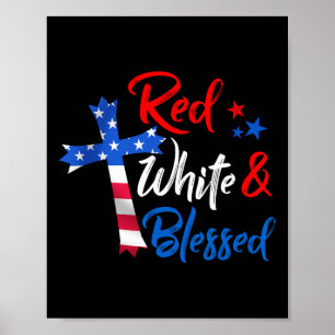 Poster Drapeau Usa Patriotique 4 Juillet Jour De L'indépe