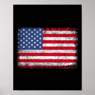 Poster Drapeau Usa Patriotique 4 Juillet Pour Hommes Femm