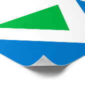 Poster Drapeau végan international (Coin)