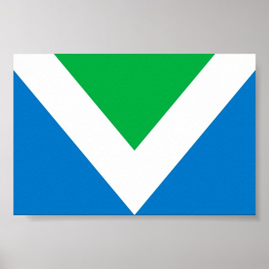 Poster Drapeau végan international (Devant)
