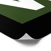 Poster Drapeau végétarien (Coin)