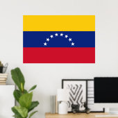 Poster Drapeau Venezuela (Bureau à domicile)