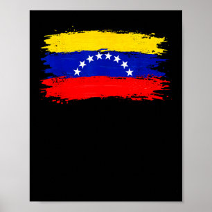 Poster Drapeau Venezuela 2026 Libre Paix