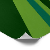 Poster Drapeau vert Union Jack (Coin)