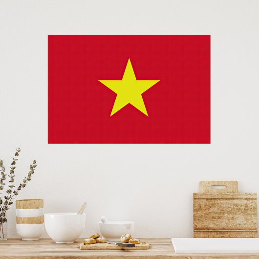 Poster Drapeau Vietnam (Cuisine)