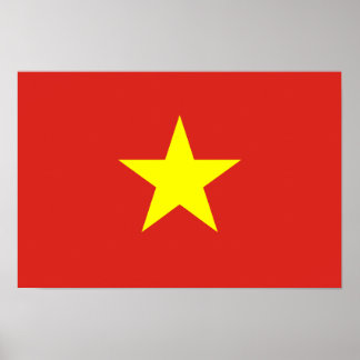 Poster Drapeau vietnamien