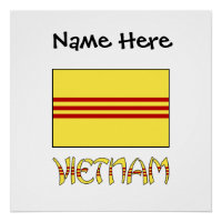 Drapeau vietnamien du Sud-Vietnam Personnalisation