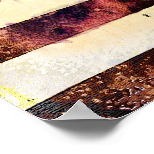 Poster Drapeau vintage (Coin)