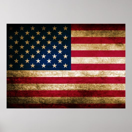 Poster Drapeau vintage (Devant)
